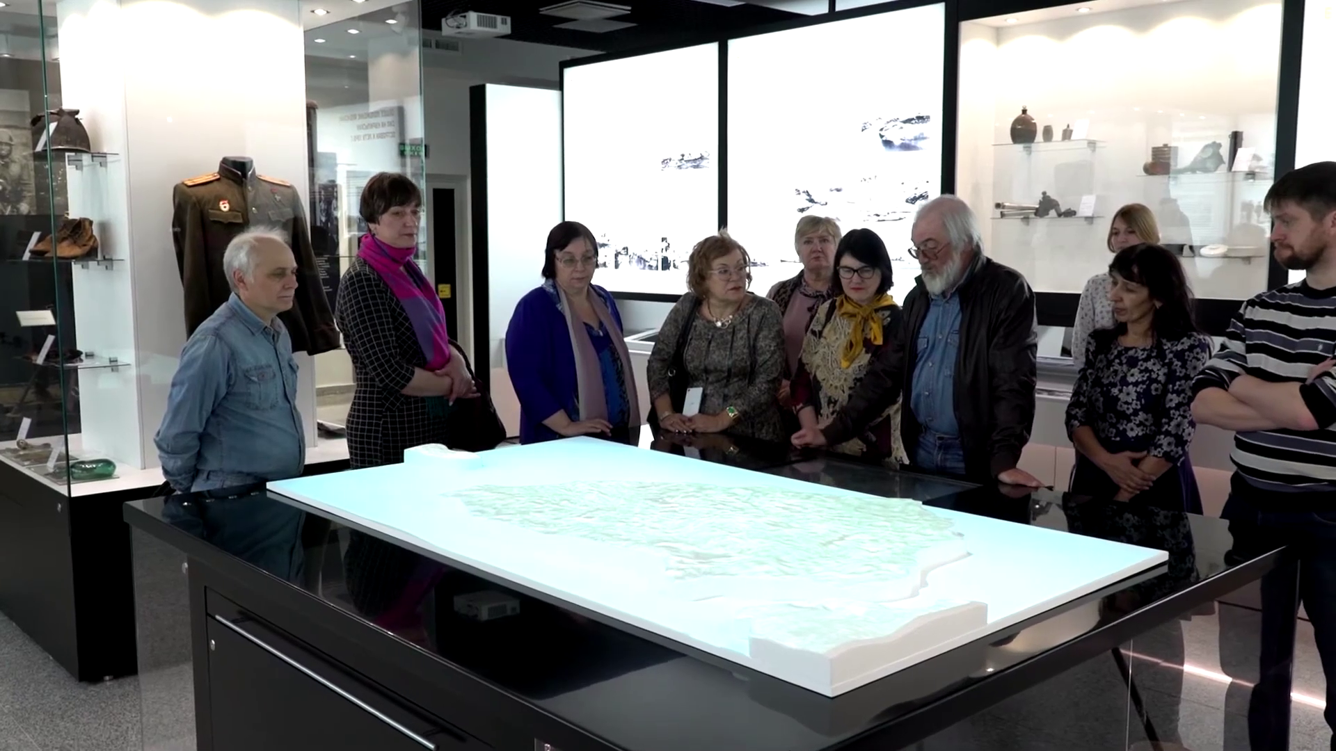 Topographic projection showing the island and regional context during the war